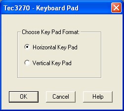 Keyboard Pad format selection